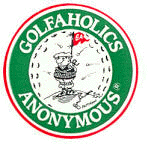 Golfaholics Anonymous logo.